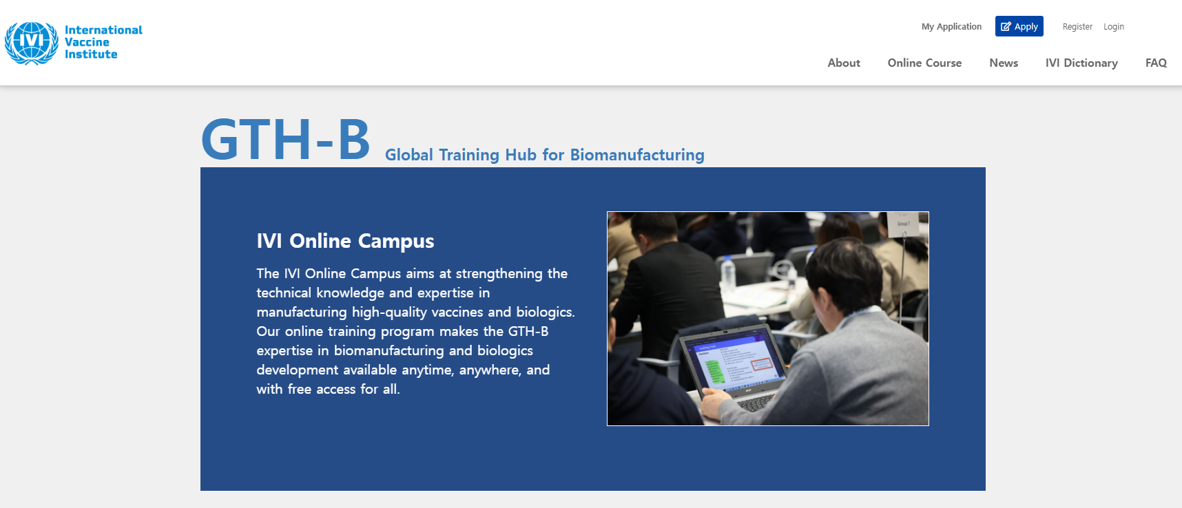 Global Training Hub for Biomanufacturing(GTH-B)