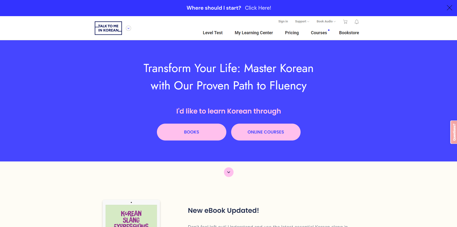 TALK TO ME IN KOREAN
