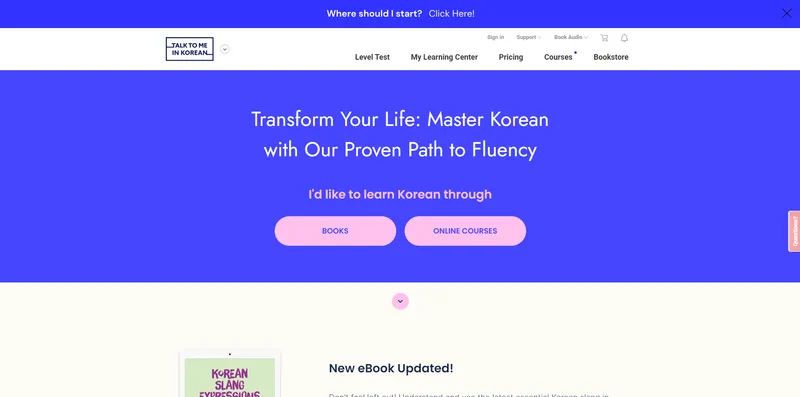 TALK TO ME IN KOREAN - 프로젝트 이미지
